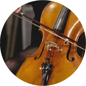 Fotografía de un chelista