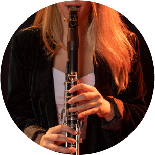 Fotografía de un clarinetista